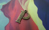 Accessories - 10 Pcs Of Antique Bronze Brass Alphabet Letter P Charms 10x15mm A2421