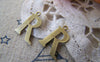 Accessories - 10 Pcs Of Antique Bronze Brass Alphabet Letter R Charms 10x15mm A2423