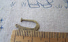 Accessories - 10 Pcs Of Antique Bronze Brass Alphabet Letter U Charms 10x15mm A2426