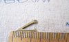 Accessories - 10 Pcs Of Antique Bronze Brass Alphabet Letter V Charms 10x15mm A2427