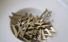 Accessories - 10 Pcs Of Antique Bronze Brass Alphabet Letter W Charms 15x15mm A2428