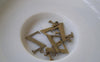 Accessories - 10 Pcs Of Antique Bronze Brass Alphabet Letter Z Charms 10x15mm A2431