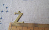 Accessories - 10 Pcs Of Antique Bronze Brass Alphabet Letter Z Charms 10x15mm A2431