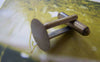 Accessories - 10 Pcs Of Antique Bronze Brass Cuff Links Cufflinks With 10mm Pad A1325