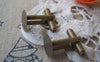 Accessories - 10 Pcs Of Antique Bronze Brass Cuff Links Cufflinks With 10mm Pad A1325