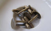 Accessories - 10 Pcs Of Antique Bronze Brass Cuff Links Cufflinks With 12mm Pad A2608