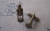 Accessories - 10 Pcs Of Antique Bronze Brass Cuff Links Cufflinks With 8mm Pad A2615