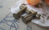 Accessories - 10 Pcs Of Antique Bronze Brass Cuff Links Cufflinks With 8mm Pad A2615