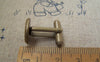 Accessories - 10 Pcs Of Antique Bronze Brass Cuff Links Cufflinks With Round Bezel Setting Match 12mm Cameo A2176