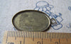 Accessories - 10 Pcs Of Antique Bronze Brass Oval Sawtooth Base Settings Match 18x25mm Cabochon A3199
