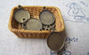 Accessories - 10 Pcs Of Antique Bronze Brass Round Sawtooth Base Settings Connnector Match 12mm Cabochon A3164