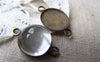 Accessories - 10 Pcs Of Antique Bronze Brass Round Sawtooth Base Settings Connnector Match 12mm Cabochon A3164