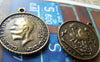 Accessories - 10 Pcs Of Antique Bronze British Coins Charms 22mm A4728