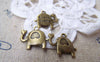 Birds, Pets & Animals - 10 pcs Antique Bronze Buena Suerte Elephant Charms A3871