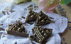 Accessories - 10 Pcs Of Antique Bronze Cake Slice Charms 14x15mm A1467