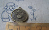 Accessories - 10 Pcs Of Antique Bronze Cancer Crabs Constellation Round Charms Pendants 18mm A1938