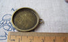 Accessories - 10 Pcs Of Antique Bronze Cancer Crabs Round Base Setting Charms Match 25mm Cameo A883