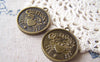 Accessories - 10 Pcs Of Antique Bronze Cancer Crabs Round Base Setting Charms Match 25mm Cameo A883