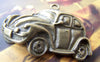 Accessories - 10 Pcs Of Antique Bronze Car Charms Pendants 22x38mm A632