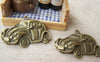 Accessories - 10 Pcs Of Antique Bronze Car Charms Pendants 22x38mm A632