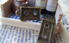 Accessories - 10 Pcs Of Antique Bronze Cassette Tape Charms 12x20mm A1478