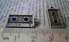 Accessories - 10 Pcs Of Antique Bronze Cassette Tape Charms 12x20mm A1478