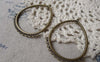 Accessories - 10 Pcs Of Antique Bronze Chandelier Earring Drops Pendants Charms 36x46mm A7104