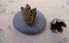 Accessories - 10 Pcs Of Antique Bronze Chinese Cabbage Bead Caps 14x15mm A7420