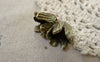 Accessories - 10 Pcs Of Antique Bronze Chinese Cabbage Bead Caps 14x15mm A7420