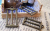 Accessories - 10 Pcs Of Antique Bronze Chinese Carpenter Bow Saw Charms 15x24mm A1445
