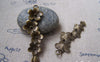 Accessories - 10 Pcs Of Antique Bronze Chinese Plum Blossom Flower Charms Pendants 15x57mm A2877