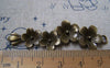 Accessories - 10 Pcs Of Antique Bronze Chinese Plum Blossom Flower Charms Pendants 15x57mm A2877