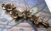 Accessories - 10 Pcs Of Antique Bronze Chinese Plum Blossom Flower Charms Pendants 15x57mm A2877