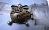 Accessories - 10 Pcs Of Antique Bronze Chopper Helicopter Charms 22x25mm A6144