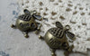 Accessories - 10 Pcs Of Antique Bronze Chopper Helicopter Charms 22x25mm A6144