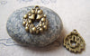 Accessories - 10 Pcs Of Antique Bronze Christmas Wreath Charms Pendants 17mm A5683