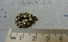 Accessories - 10 Pcs Of Antique Bronze Christmas Wreath Charms Pendants 17mm A5683