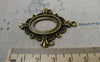 Accessories - 10 Pcs Of Antique Bronze Coiled Oval Cameo Base Pendants Match 18x25mm Cabochon A5659