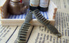 Accessories - 10 Pcs Of Antique Bronze Comb Charms 8x36mm A1453