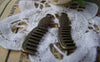 Accessories - 10 Pcs Of Antique Bronze Comb Charms 8x36mm A1453
