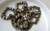 Accessories - 10 Pcs Of Antique Bronze Connecting Heart Charms 20x22mm A6034