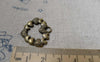 Accessories - 10 Pcs Of Antique Bronze Connecting Heart Charms 20x22mm A6034
