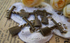 Accessories - 10 Pcs Of Antique Bronze Corkscrew Charms 20x22mm