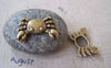 Accessories - 10 Pcs Of Antique Bronze Crabs Charms 16.5x23.5mm A3954