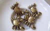 Accessories - 10 Pcs Of Antique Bronze Crabs Charms 16.5x23.5mm A3954