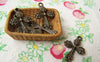 Accessories - 10 Pcs Of Antique Bronze Cross Charms 17x26mm A3917
