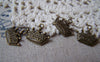 Accessories - 10 Pcs Of Antique Bronze Crown Charms 14x16mm A5013