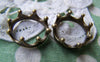 Accessories - 10 Pcs Of Antique Bronze Crown Ring Charms 6x17mm A1450