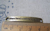 Accessories - 10 Pcs Of Antique Bronze Curved Bar Bracelet Connector Charms 7x44mmm  A4752