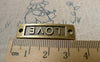 Accessories - 10 Pcs Of Antique Bronze Curved Bracelet Connector Charms 10x35mm A6410